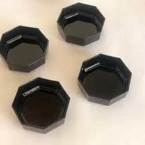 4pc Vintage French ARCOROC OCTIME Black China